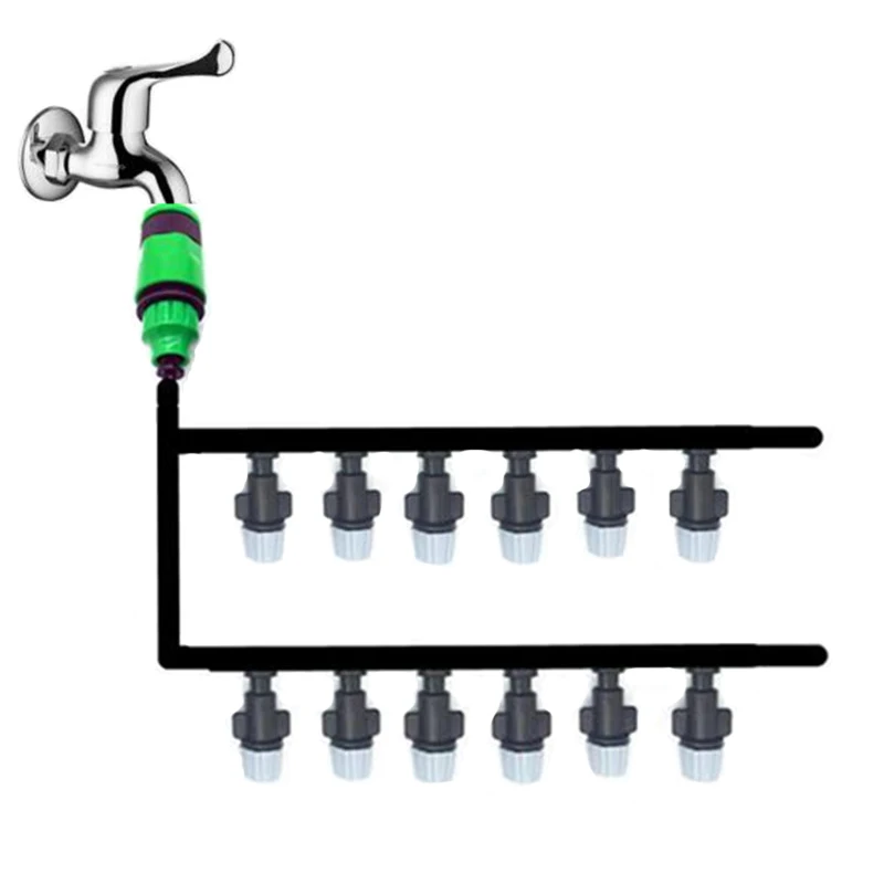 1 комплект насадки для садового шланга 10 м с тройником 4/7 мм|hose fiting|watering kithose cooling |