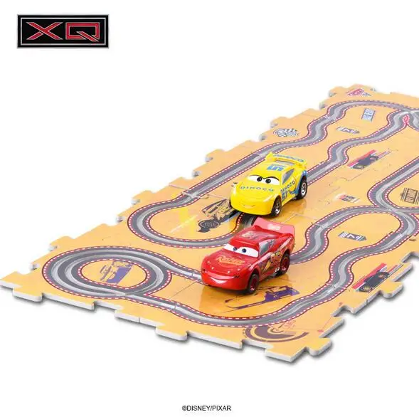 High Quality Genuine Disney Pixar Cars 3 Lightening Macqueen Cruz jackson storm race Car electric Rail Car Children