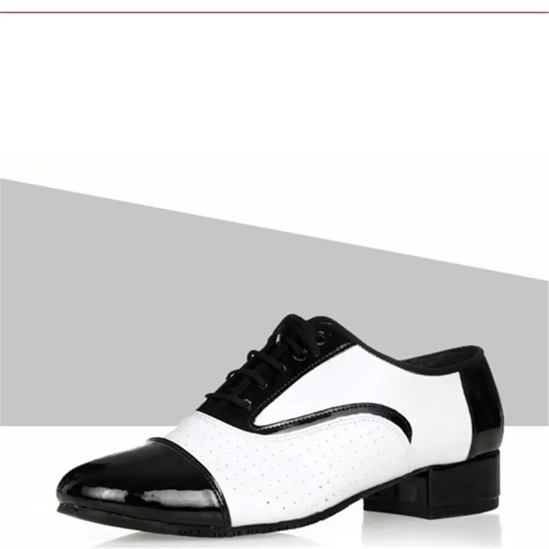 Новые мужские туфли для латинских танцев из натуральной кожи, белые современные танцевальные туфли для взрослых, Мужские Танцевальные Туфли на каблуке 3 см 4,5 см, размеры 37-44, WD320