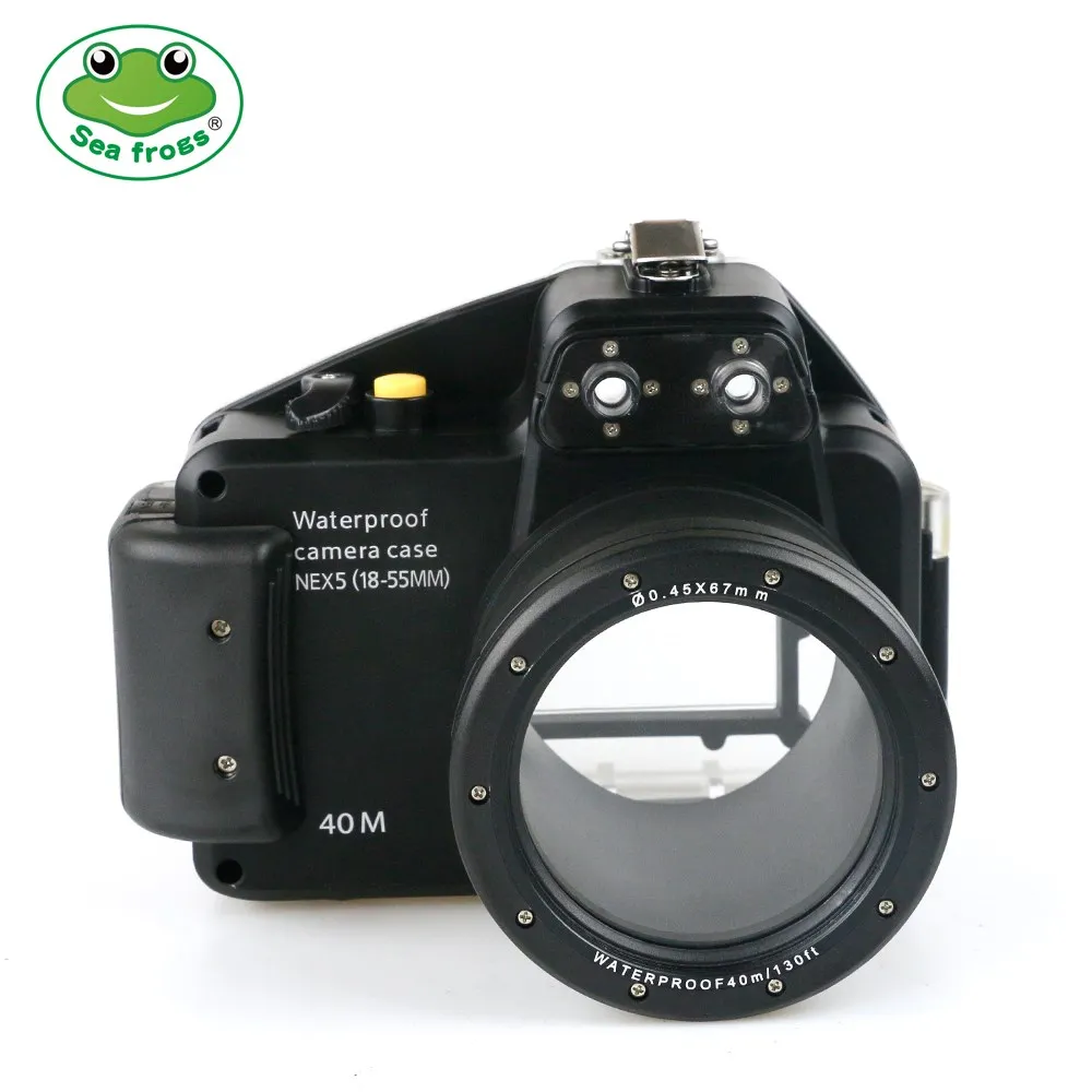Scuba Diving Underwater 40m Shooting Case for Sony NEX5 18-55mm Camera Waterproof Housing Cover Camera Bag Essential Accessories