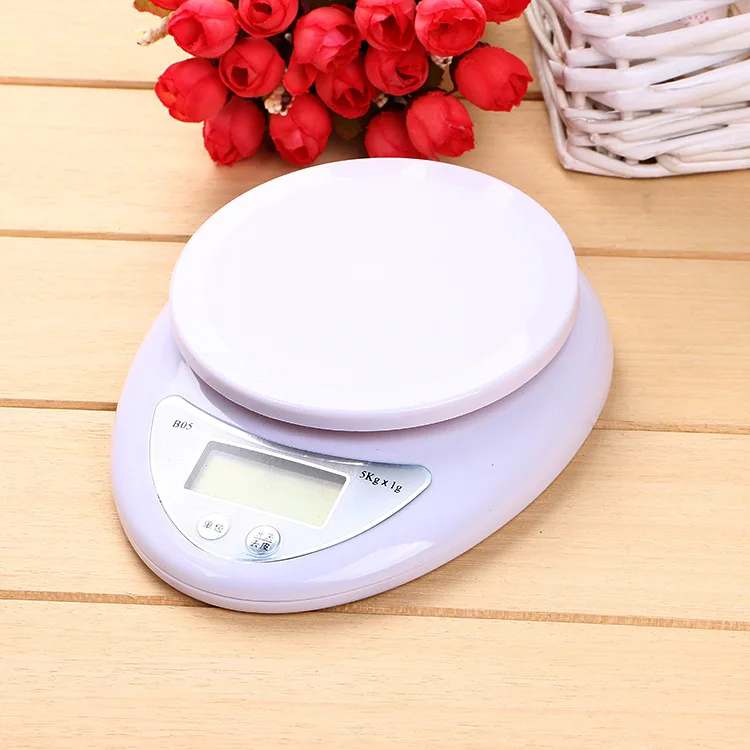 ETya 1 шт. портативные 5 кг цифровые весы ЖК электронные весы Steelyard Кухонные Весы Почтовый баланс еды Измерение веса весы - Цвет: Scale
