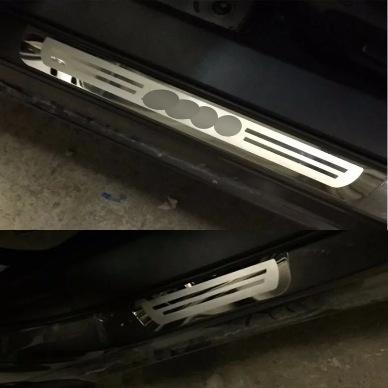 Ультратонкие дверные пороги из нержавеющей стали, приветственные педали для Mazda 6, наклейки для стайлинга автомобилей, автомобильные аксессуары