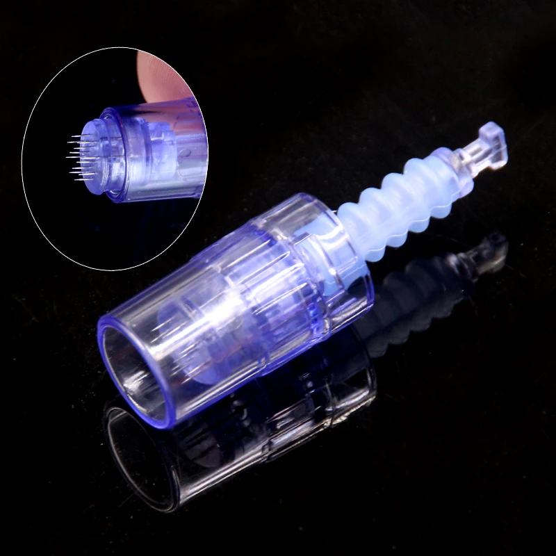 36pin BLUE needle cartridge replacement micro needles head stainless steel tattoo needles for dr
