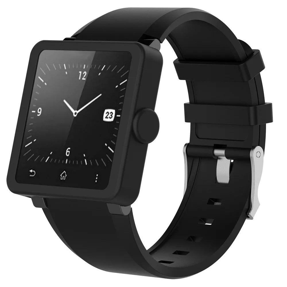 1 шт. Высококачественный ТПУ чехол силиконовый изящные часы чехол для sony Smart Watch2 SW2 Удобные часы модный черный WH L0322