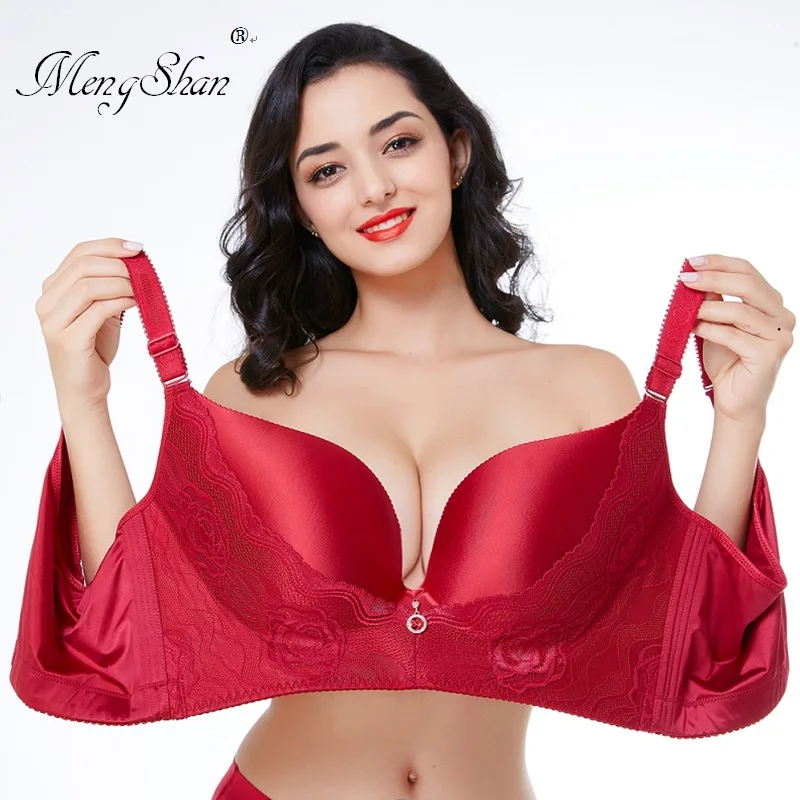 

Large Cup Big code underwear Sexy Comfortable Gathering Adjustment Big chest Large pendulous cup Bracket Cup Beautiful Back Bra