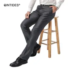Фотография QINTIDES Thin section free iron straight casual pants male anti-wrinkle does not fade business casual pants