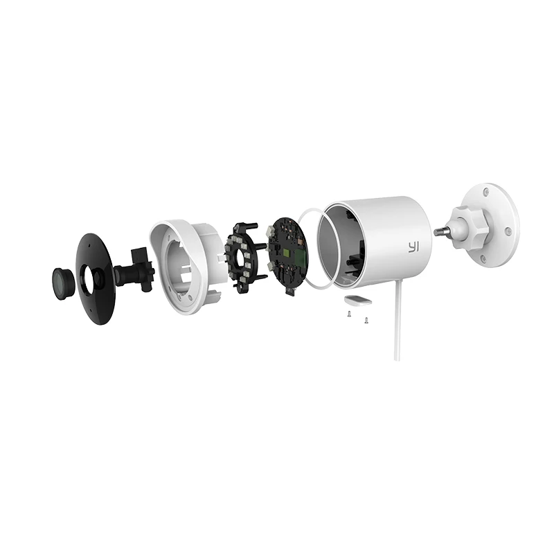  YI Security Camera 2.4G With SD Card & Could Wireless IP Cam Resolution Waterproof Night Vision Sur