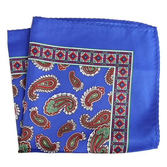 PH033 Pocket Square Портной Смит Роскошные 33X33 см большой платок Пейсли Цветочный горошек карманные квадраты из микрофибры трафаретной печати мужские носовые платки - Цвет: PH033 Pocket Square