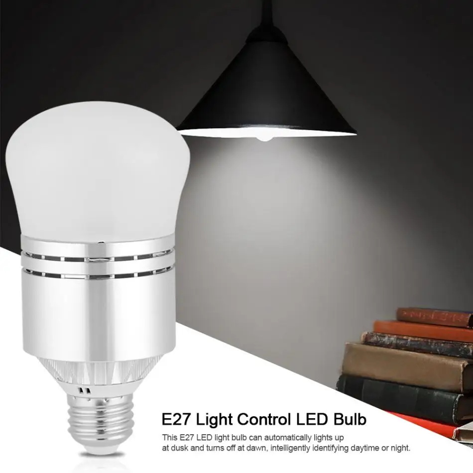 

85~265V 12W Light Bulb Smart Light Sensor Bulb Automatic On/Off LED Bulb E27 Aluminium Base Lighting Infrared Body Lamp