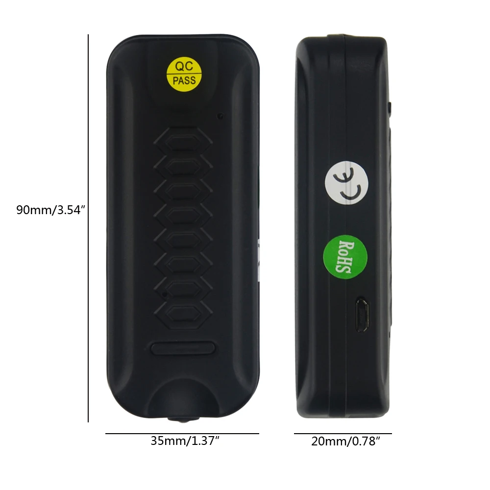 Голос Регистраторы Q6 с 2000 мАч перезаряжаемый аккумулятор с светодио дный фонариком встроенный 8 г SD карты mini размер голосового мониторинга устройства