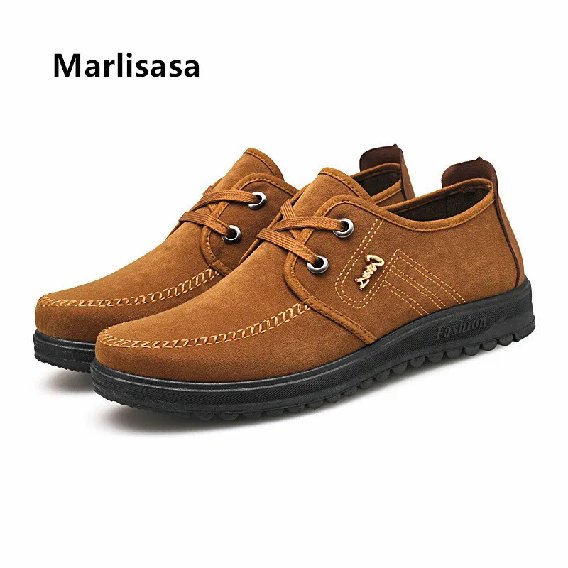 Marlisasa Zapatos Hombre Мужская Удобная коричневая обувь на шнуровке мужская повседневная