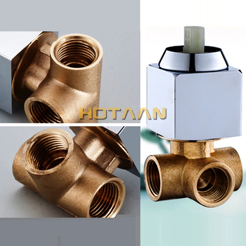 US $20.96 Bath amp Shower Faucets Control Brass Mixing Valve Switch Concealed Shower Valve Mixer Hotel Faucet Mixing Wall Shower Switch 5308