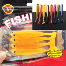 New 4pcs/lot 100mm/7.66g Vivid Soft Lures Artificial Loach Fishing Bait Swimbait Fishing Worm Fishing Tackle Fishing Lures 051