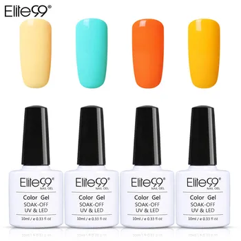 

Elite99 10ml Macaron Gel 4pcs/set Nail Art Vernis UV Gel Varnish Soak Off Nails Gel Polish Reinforce Nail Hybrid Lacquer