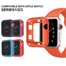 ProBefit Мягкий силиконовый чехол для Apple Watch 3 2 1 42 мм 38 мм полная защитная оболочка для iWatch 4 5 40 мм 44 мм бампер для часов