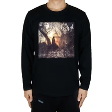 13 видов конструкций Винтаж Длинные рукава шведский heavy metal band Opeth РОК бренда рубашки 3D полный рукав Хардрок хлопок Готический Ведьма