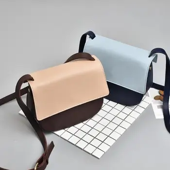 

Women Simple Charm Shoulder Messenger Bags Female Ladies Splicing Color Party Crossboday Bag Fashion Handbag bolsa feminina Z70