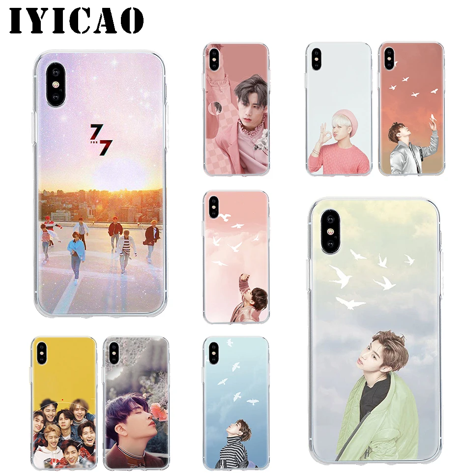 IYICAO GOT7 Jackson JinYoung Жесткий Чехол для iPhone 4 4S 5 5S Se 6 7 7plus 8 8Plus X XS MAX XR 6s Plus 11 pro max |