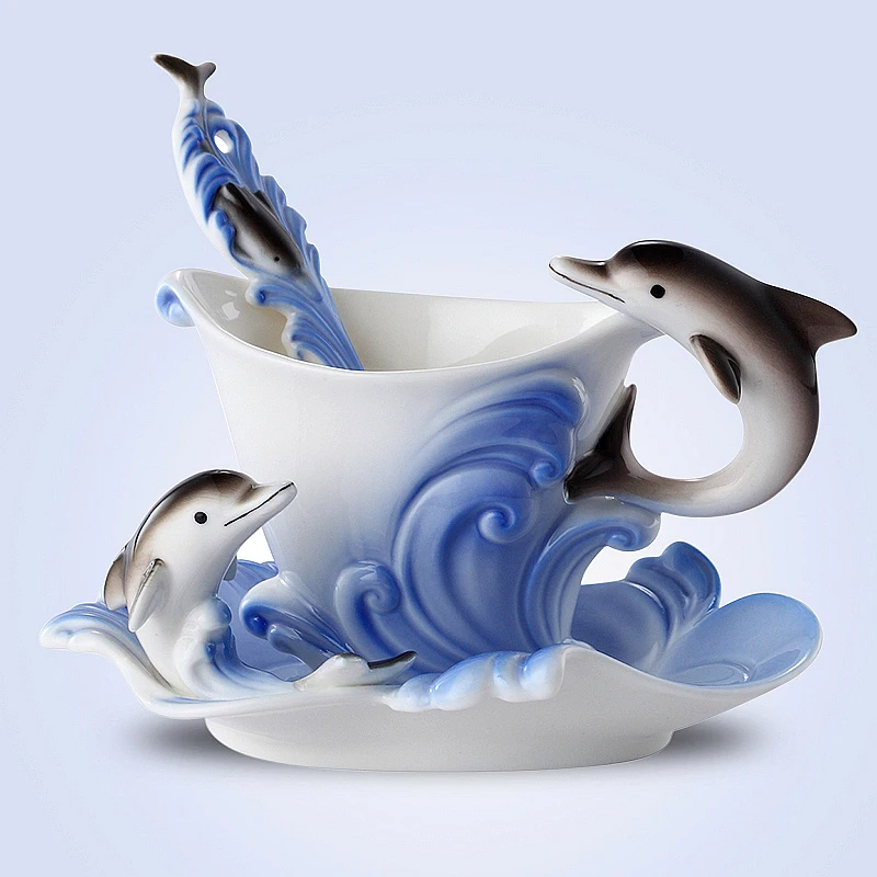 Coffee cup set ceramic bone china tea cup European creative cup of afternoon tea red tea gift Coffee cup set ceramic bone china tea cup European creative cup of afternoon tea red tea gift