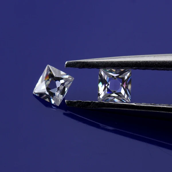 Cheestar Gems Loose Moissanites Stone GH Color 3*3mm Square French Cut Near White Moissanites Gemstone Diamonds