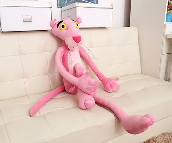 

Free Shipping 1pcs 3 sizes Pink Panther Stuffed Animals Plush Toys 50cm 70cm or 90cm Panther plush soft toy For girl&kinds gift
