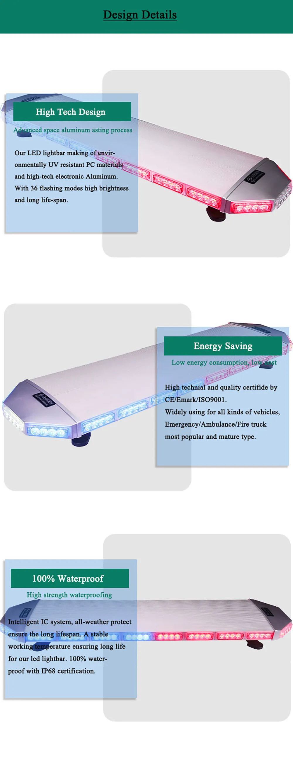 6E915 LED lightbar12-3