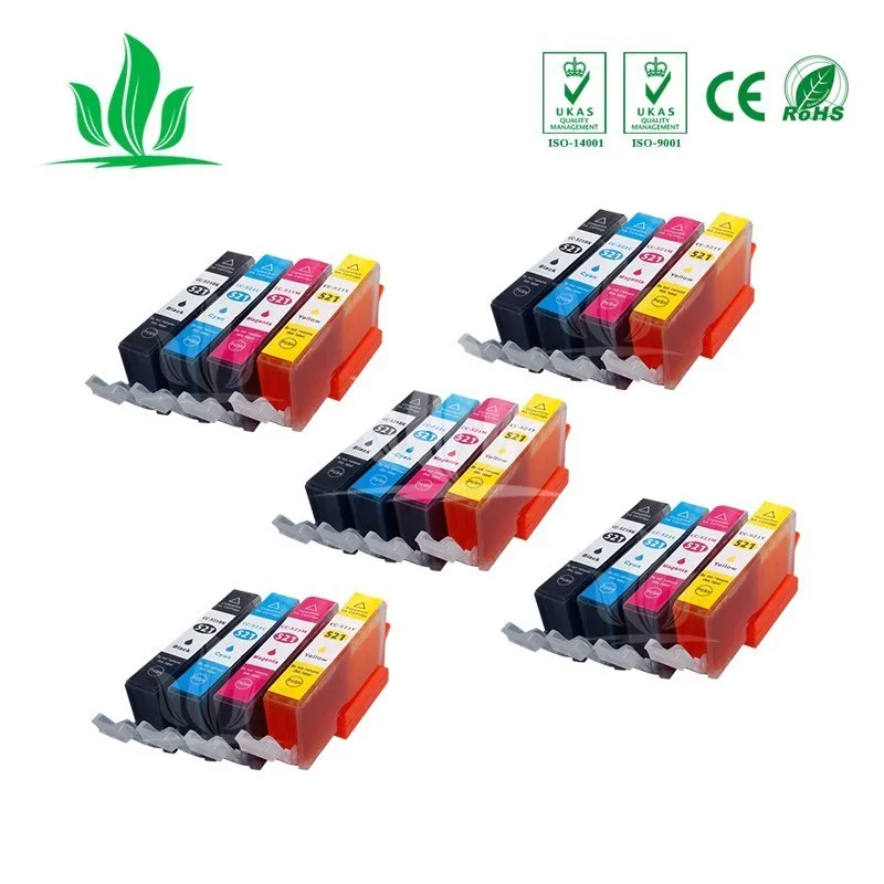 520XL 20 шт. PBKCMY чернильных картриджей Compitalbe для Canon MP540 MP550 MP560 MP620 MP630 870 IP3600 IP4600 IP4700 |