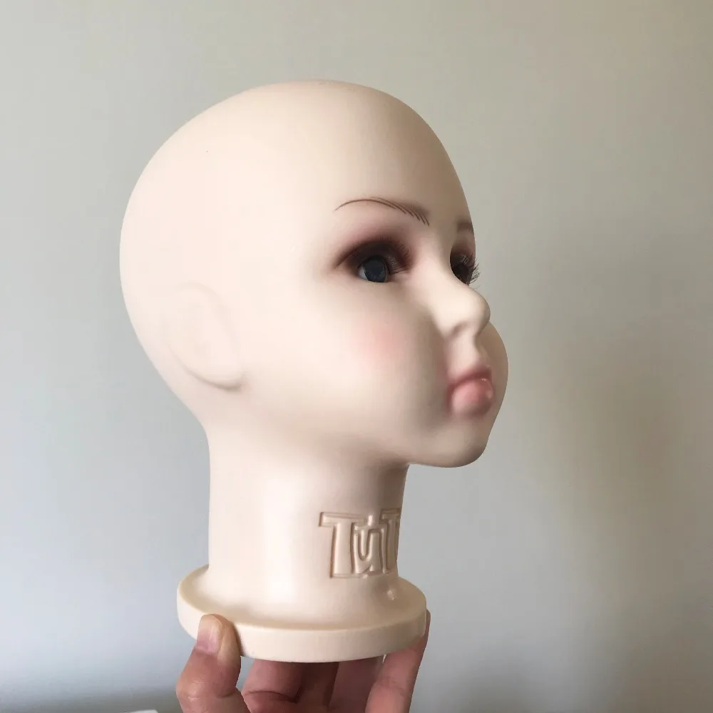 48 см окружность головы пластиковый детский манекен голова для парика шляпа солнцезащитных очков Ювелирные изделия дисплей ребенок голова Манекен модель головы
