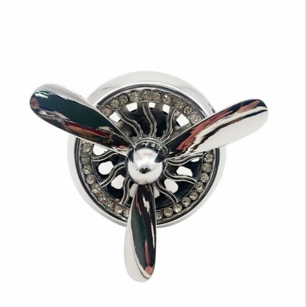 

Car tuyere aircraft engine model dynamic rotary mute air freshener fragrance diffuser Aromatherapy craft diamond decoration