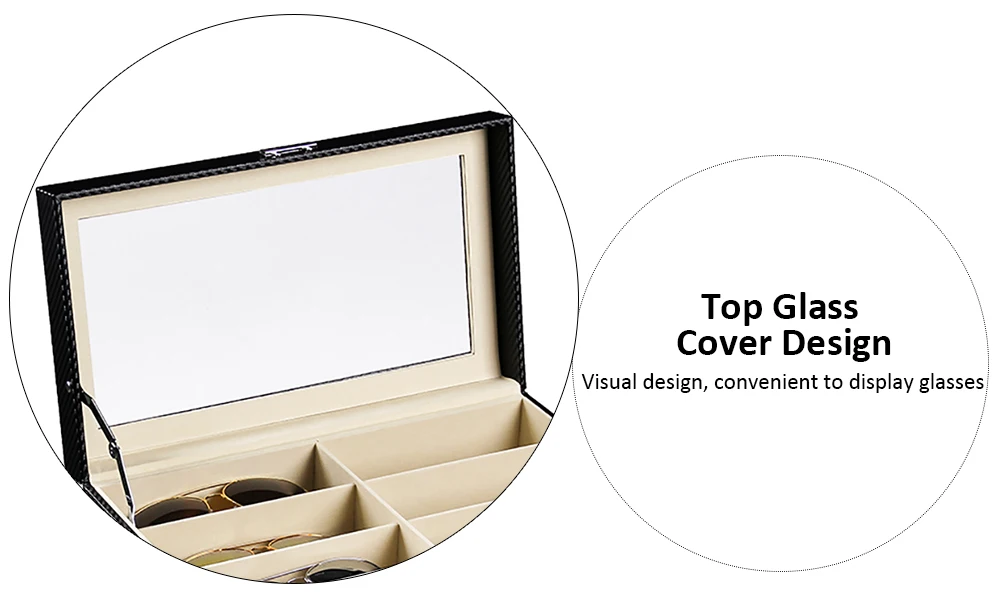 Three Layers 18 Grid Drawer Sunglasses Storage Box Eyeglasses Organizer