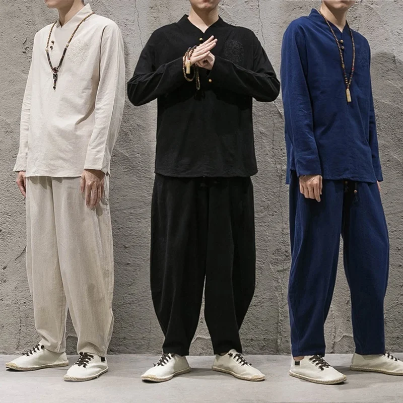 Традиционная китайская одежда для мужчин для китайской одежды хан одежды стиля Востока для мужчин TA104