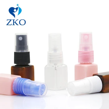 

1pcs 10ml Plastic bottle square plastic bottle Cosmetic spray bottle free shipping travel bottle refillable bottle pump bottle