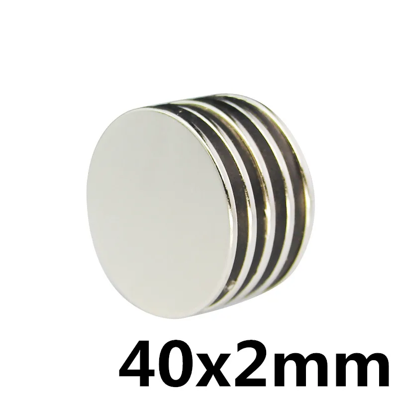 1PC 40x2 mm N35 permanent magnet rare earth neodymium iron boron strong 40MM | Обустройство дома