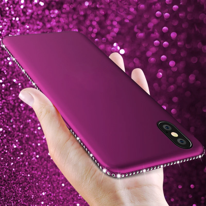 Мягкий силиконовый чехол Shine Diamond для Samsung Galaxy J1 2016 J3 J5 J7 2017 A6 A8 Plus J4 J6 A7 2018 A750 A3 A5