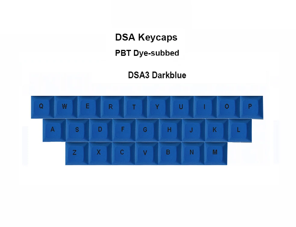 NPKC 26 шт. 1u DSA Keycaps PBT Dye-subbed Top Print Keycaps для Cherry MX переключатели механических клавиатуры