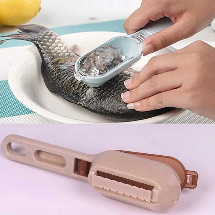 

Free shipping Fish Skin Scraping Fish Scale Brush Graters Fast Remove Kitchen Tool Gadgets