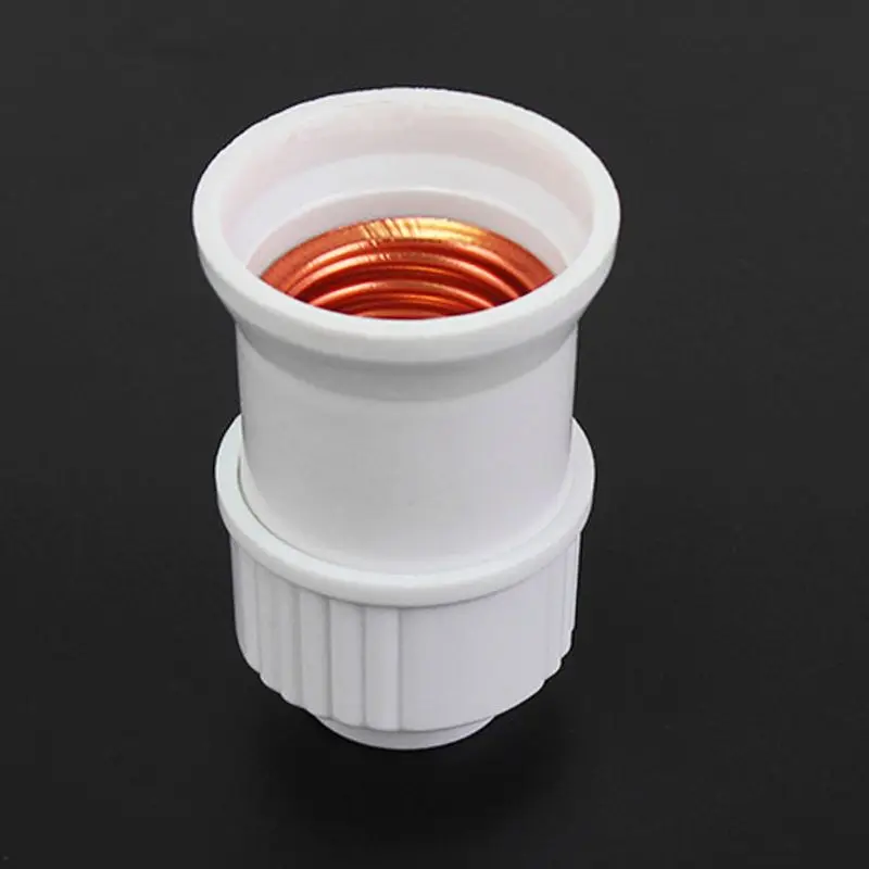 

E27 Plastic Hanging Lamp Thread Base Screw Light Bulb Ceramics Socket Holder Flame Retardant Durable Safe Non Electric leakage