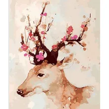 Молека DIY картина маслом по номерам сливы цветок олень абстрактный раскраска живопись на холсте Home Decor Wall работа для Гостиная