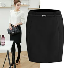 Новые модные зимние женские офисные женские шерстяные юбки-карандаш