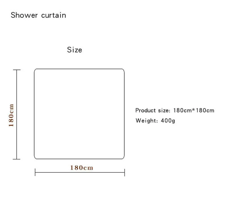 4 шт., набор для ванной с душевой занавеской нескользящий туалетный полиэфирный коврик, набор для ванной Душевой Занавески#18/7