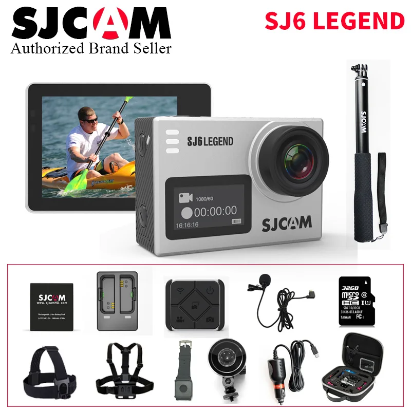 Notavek 96660 SJCAM SJ6 Legend Wifi ActionCamera 4K 24fps Gyro 2 0 сенсорная спортивная видеокамера для