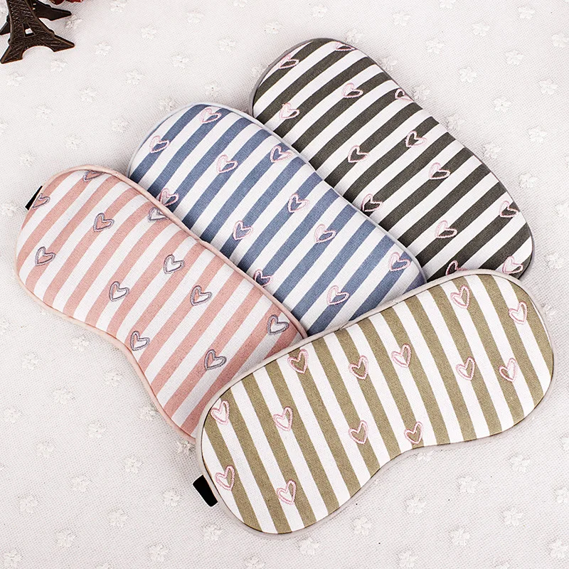 Stripe Love Pattern Rest Eyepatch Fashion Sleep Blackout Breathable