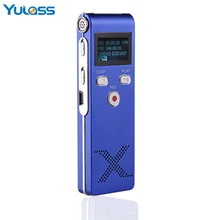 Yulass USB Digital Voice Recorder Professional 4GB Blue Portable Audio Recording Device With MP3 Player REC