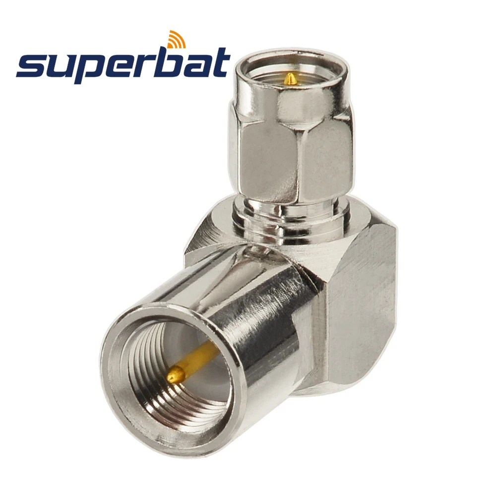 Superbat FME правый угол папа SMA RF кабель адаптер для радиочастотного коаксиального