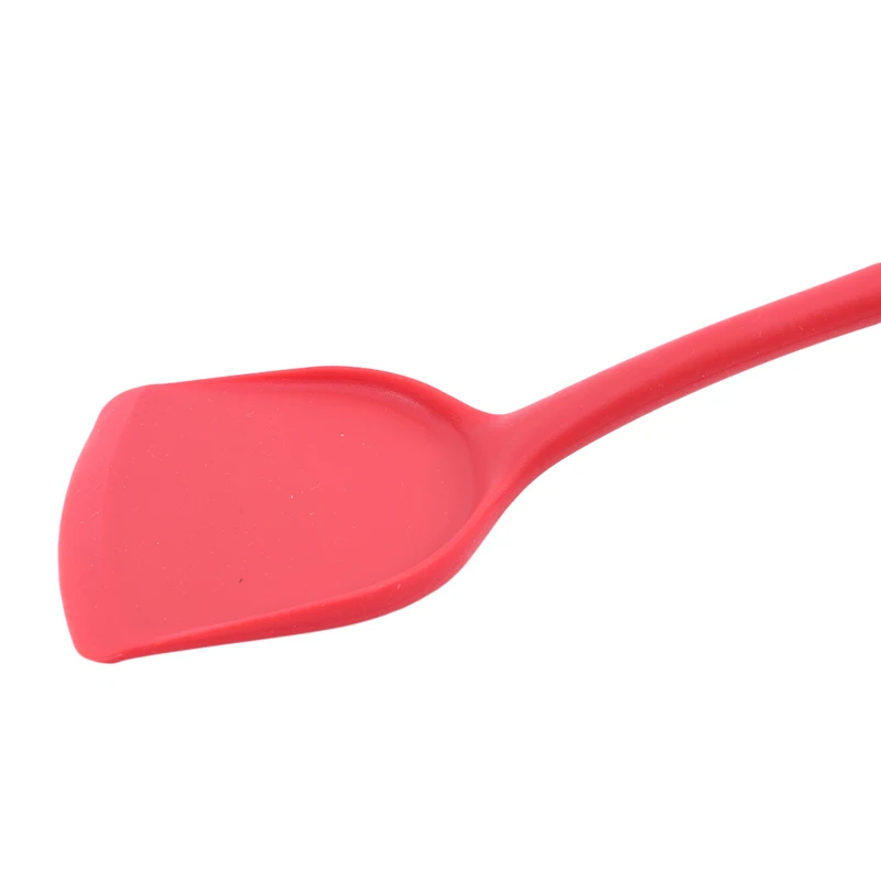 Food Grade Silicone Baking Tools Shovel Kitchen Spatula Turners Cake Slotted Turner Butter Cream Mixer Scraper Long Handle Spoon