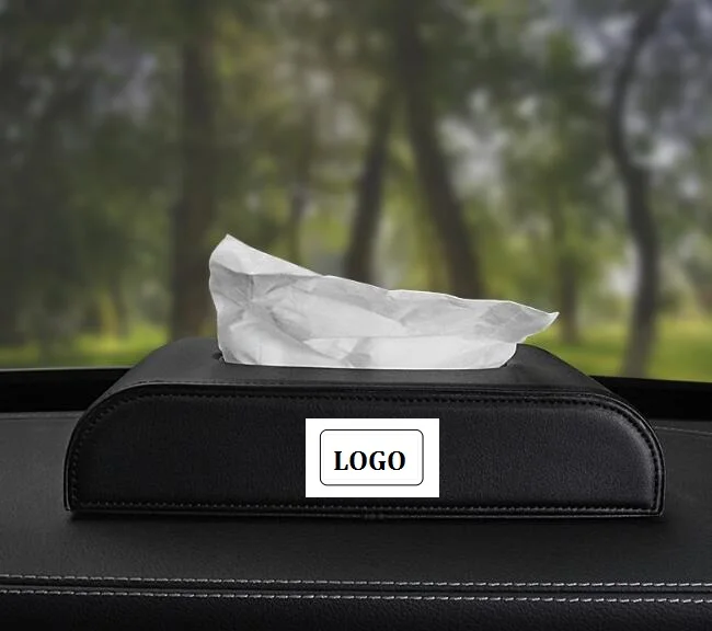 Universal Leather Car Armrest Tissue Box Auto Pumping Cassette