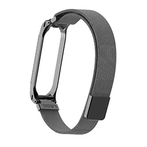 AKGLEADER For Xiaomi Miband 4 Milanese Loop Strap Stainless Steel Wrist Bracelet For Xiaomi Mi Band 4 Newest Miband 4 Straps - Цвет ремешка: Black