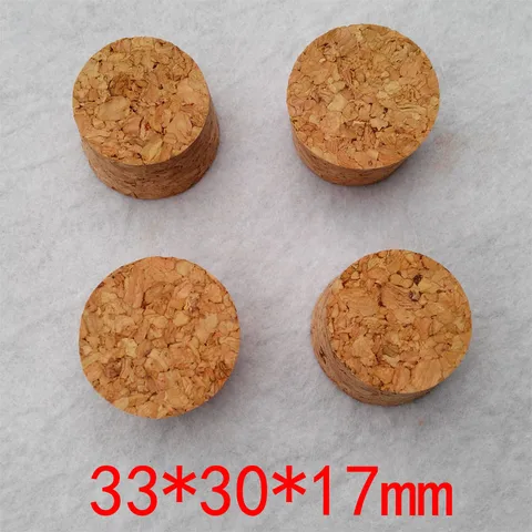 Garrafa de Vidro Garrafa de Vinho Rolha para o Presente Frasco do Armazenamento de Parar de Beber Garrafas Rolhas Frete Grátis 50 Pcs 33*30*17mm Chá