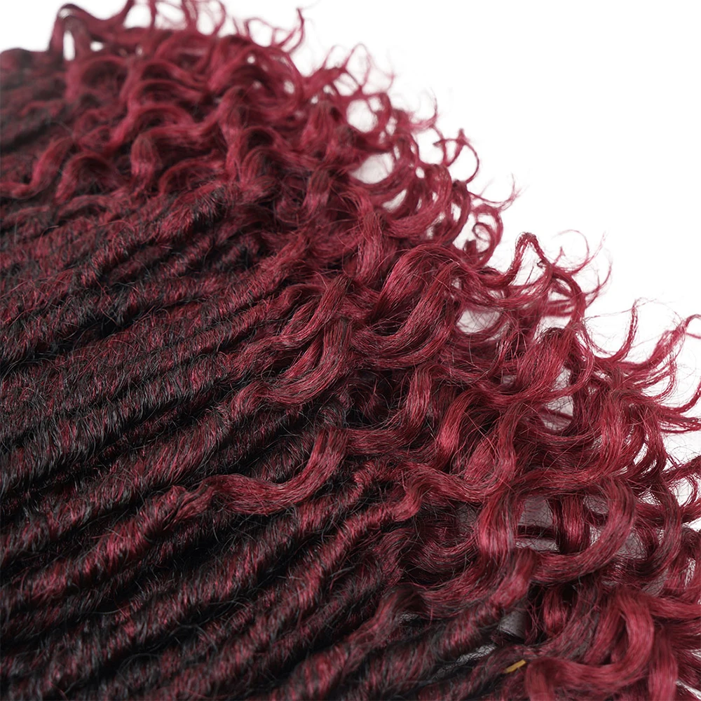 Faux locs волосы кроше для наращивания 24 корни Омбре плетение волос синтетические короткие мягкие вязанные крючком косы за пределами красоты 18 дюймов