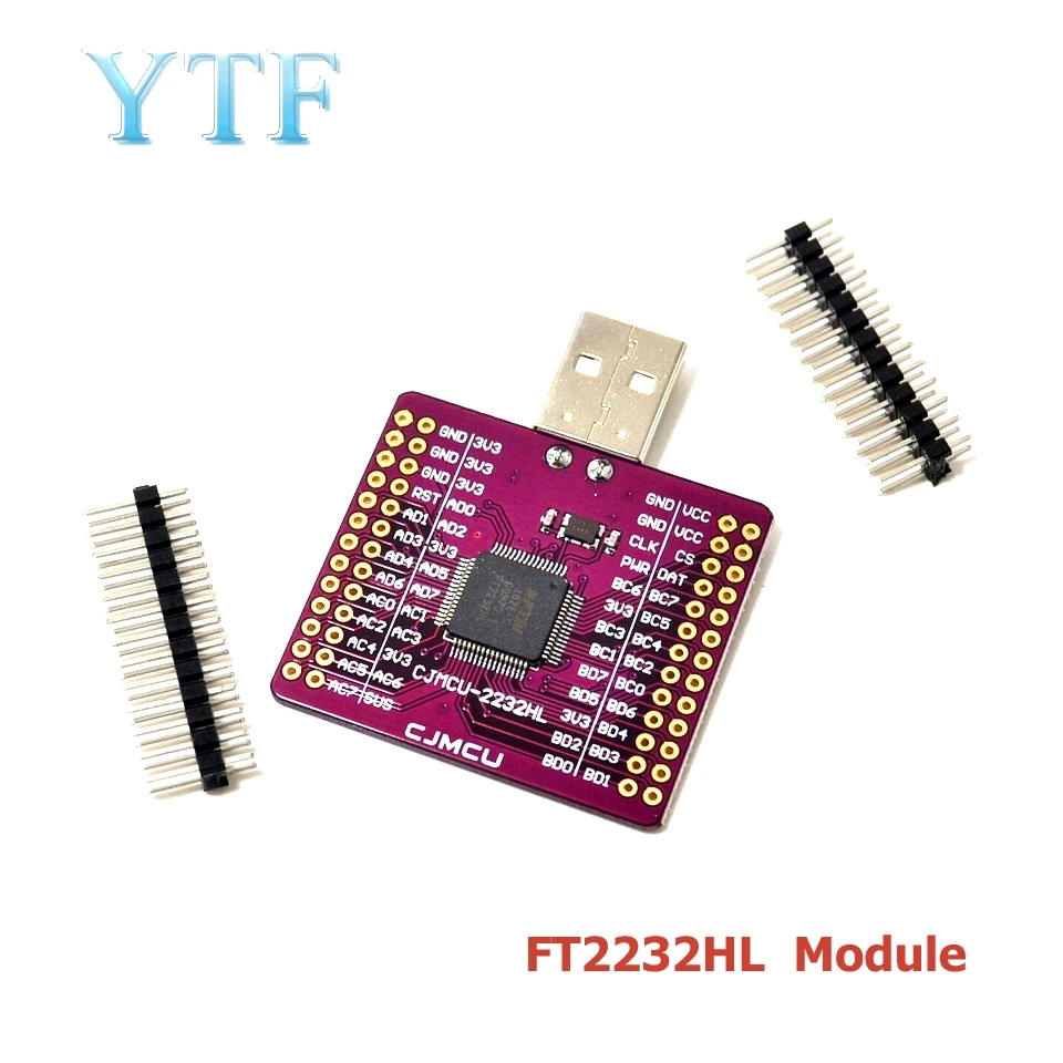 

CJMCU-2232 FT2232HL USB to UART FIFO SPI I2C JTAG RS232 module